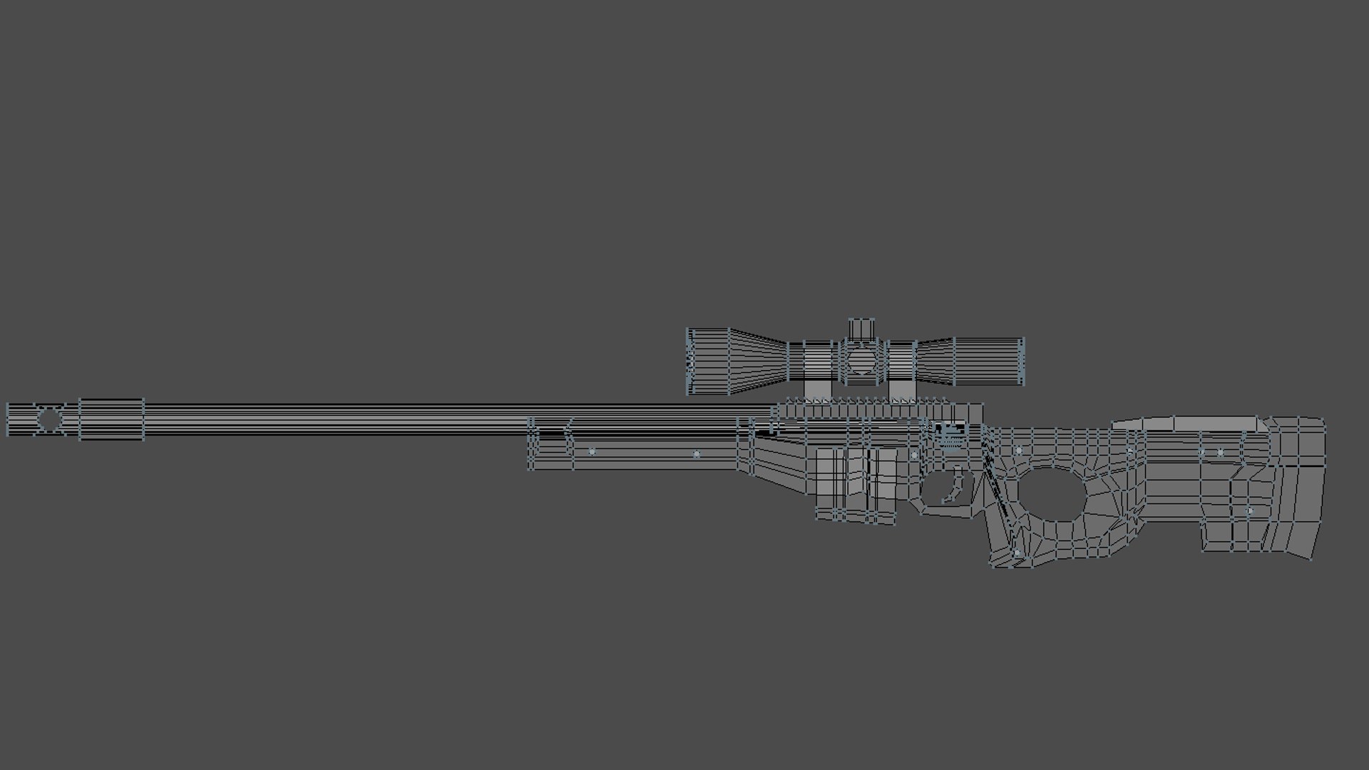 Free Arctic Warfare Magnum Awm 3D - TurboSquid 1580532