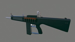 3D model gun shotgun