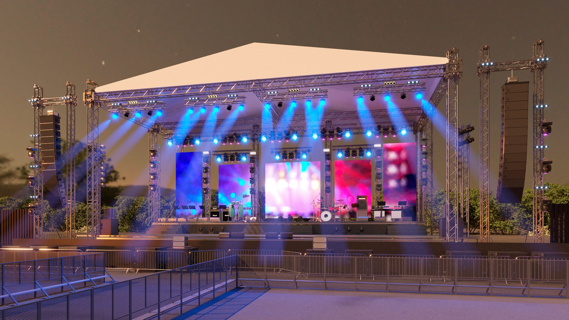 3D Stage Full Model - TurboSquid 2108171