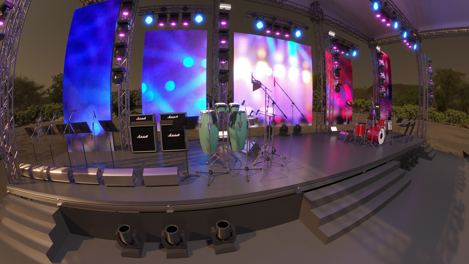3D Stage Full Model - TurboSquid 2108171