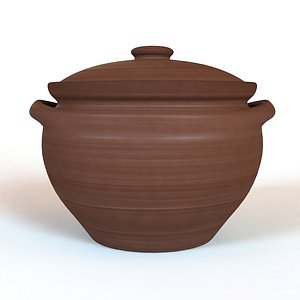 3d model clay pot