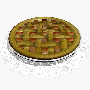 3d model apple pie