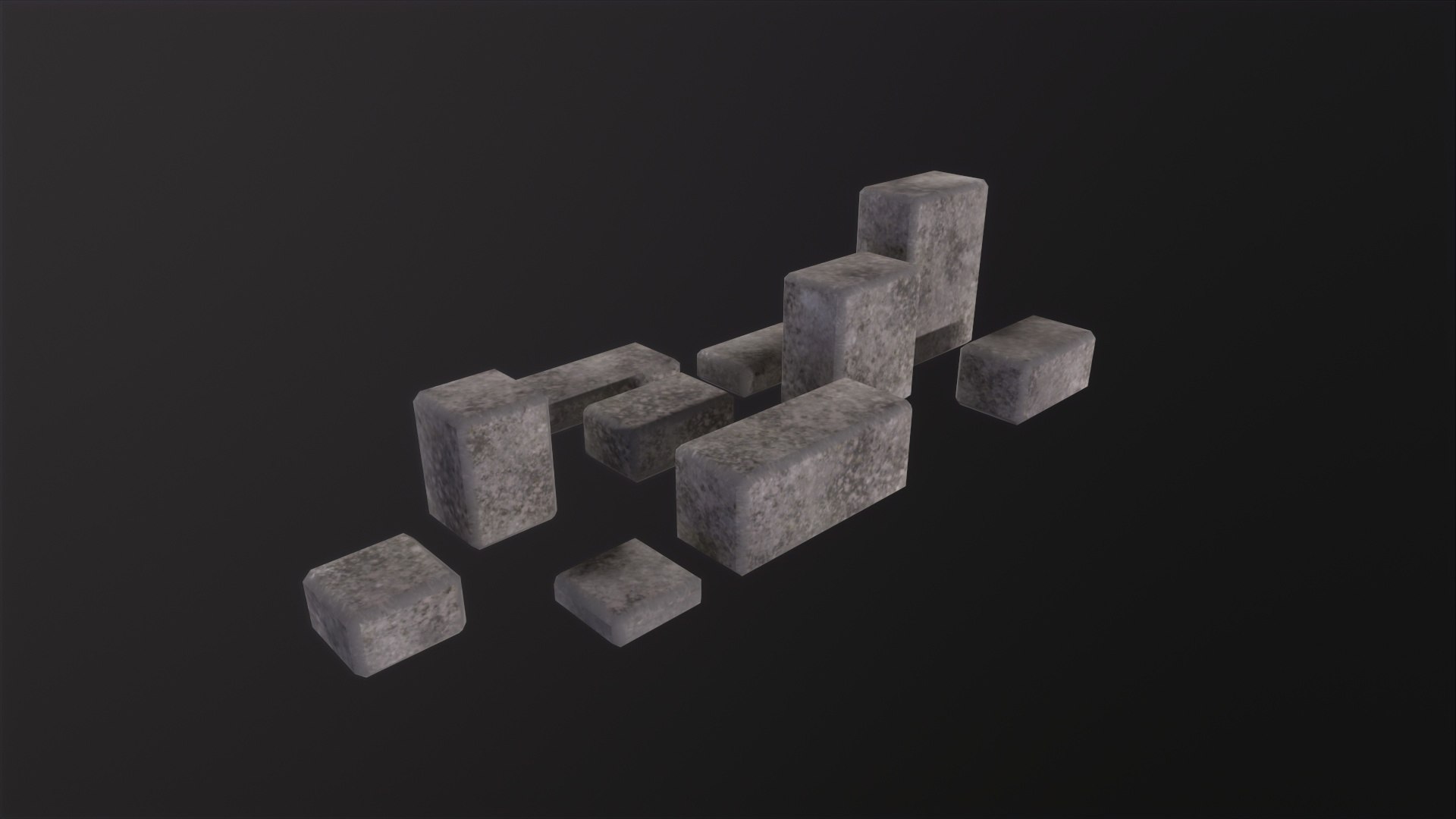 3D Stone Bricks model - TurboSquid 2118698