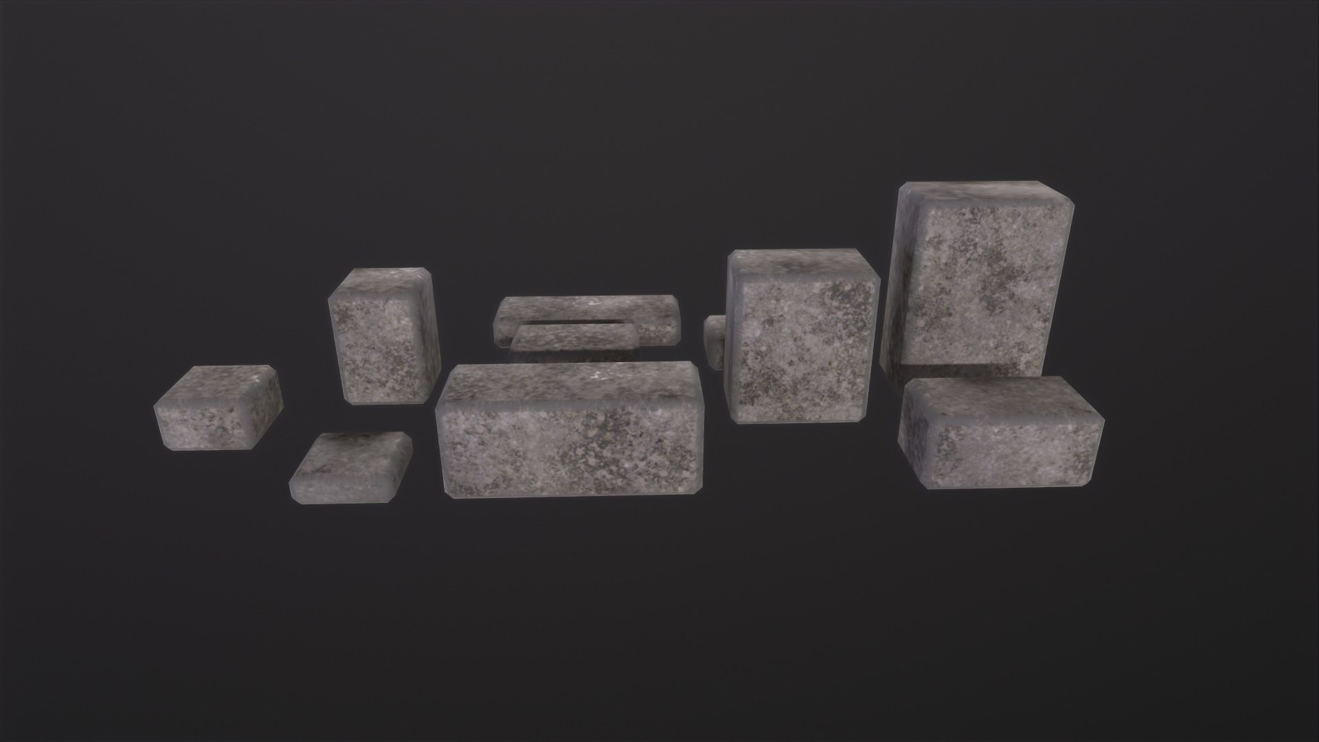 3D Stone Bricks Model - TurboSquid 2118698