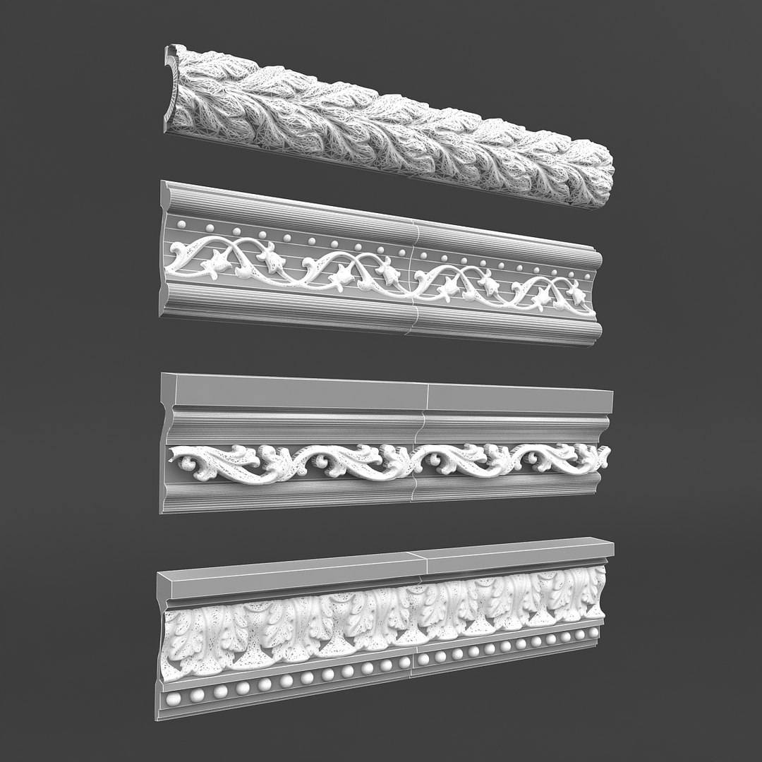 3D Classic Ceiling Pattern 07 - TurboSquid 1517158