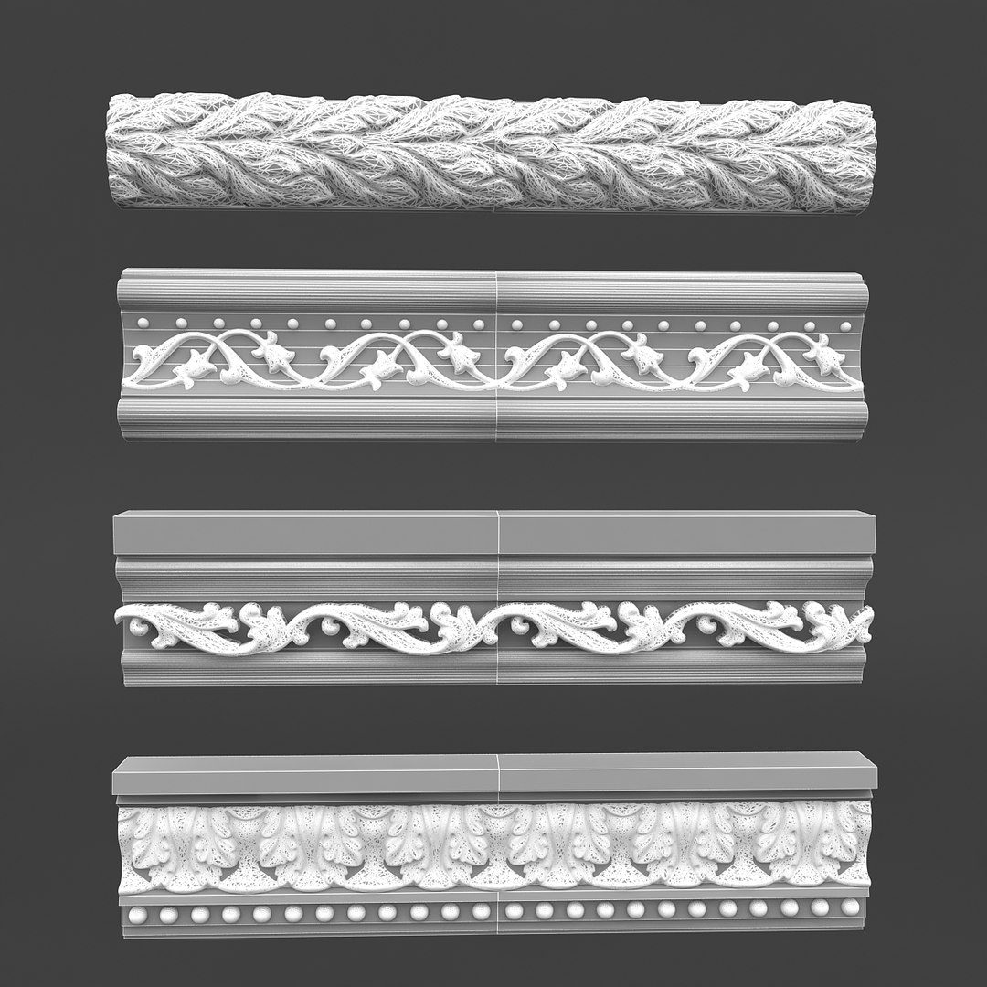 3D Classic Ceiling Pattern 07 - TurboSquid 1517158