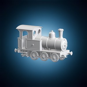 Narrow Gauge Steam Engine 3D Print Model 3D