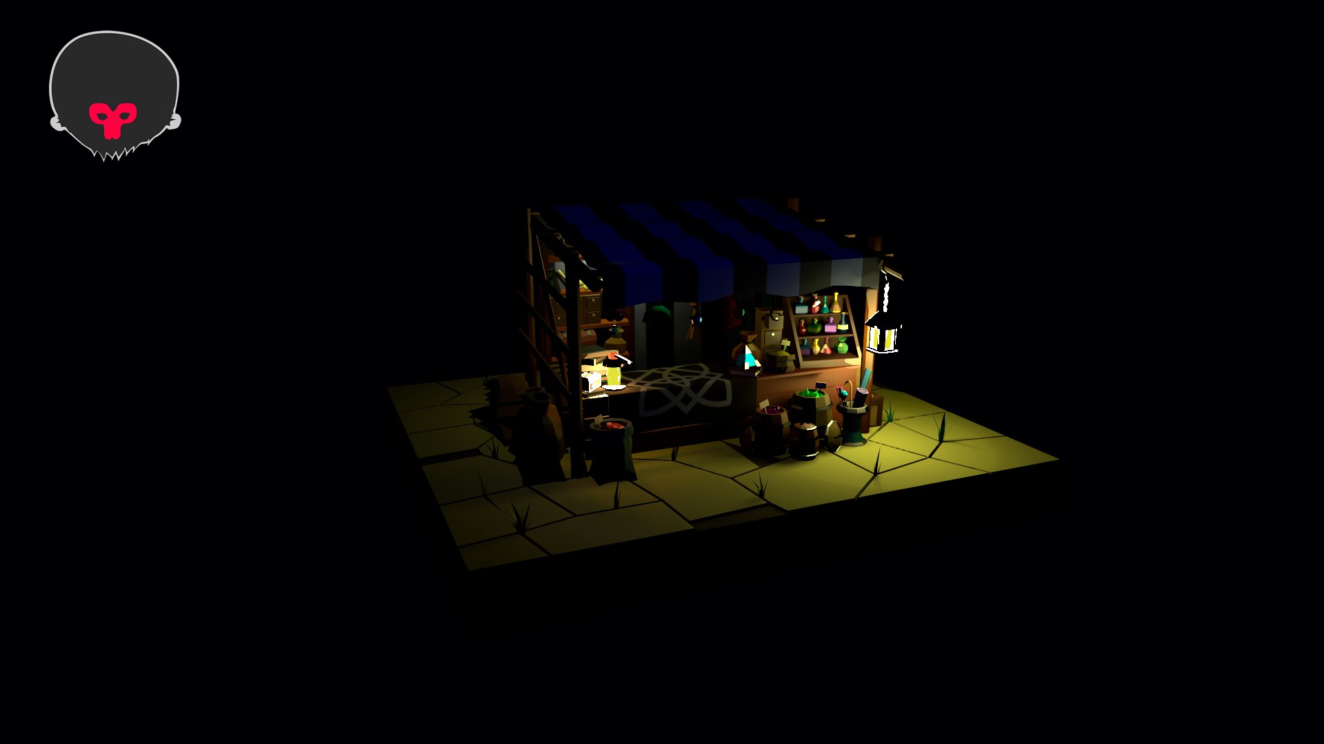3D Low-poly Magic Items Stall - TurboSquid 1771227