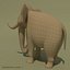 elephant cartoon 3d model