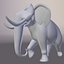 elephant cartoon 3d model