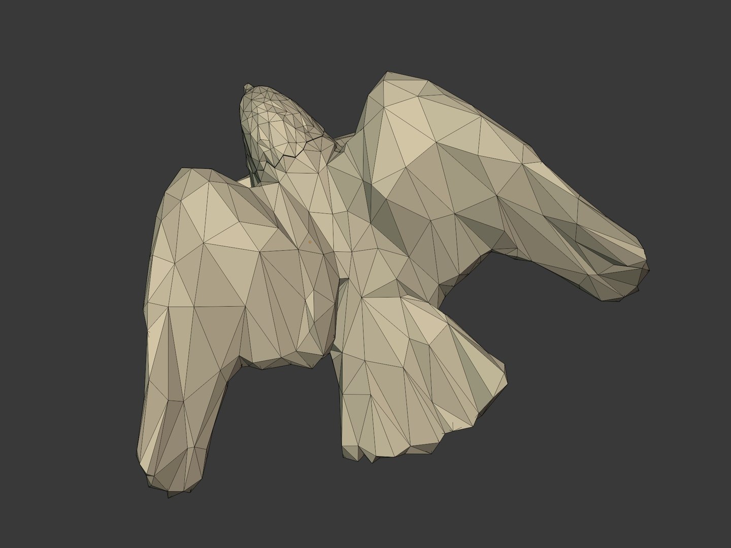 3D Polygonal Eagle Statue -- Ready for 3D Printing model - TurboSquid ...