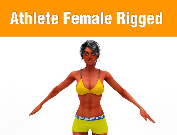 3D Модель Спортсменка - TurboSquid 1024208