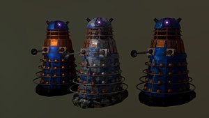 3D model STEAMPUNK SCIENCE DALEK PACK - Rogue Film Productions