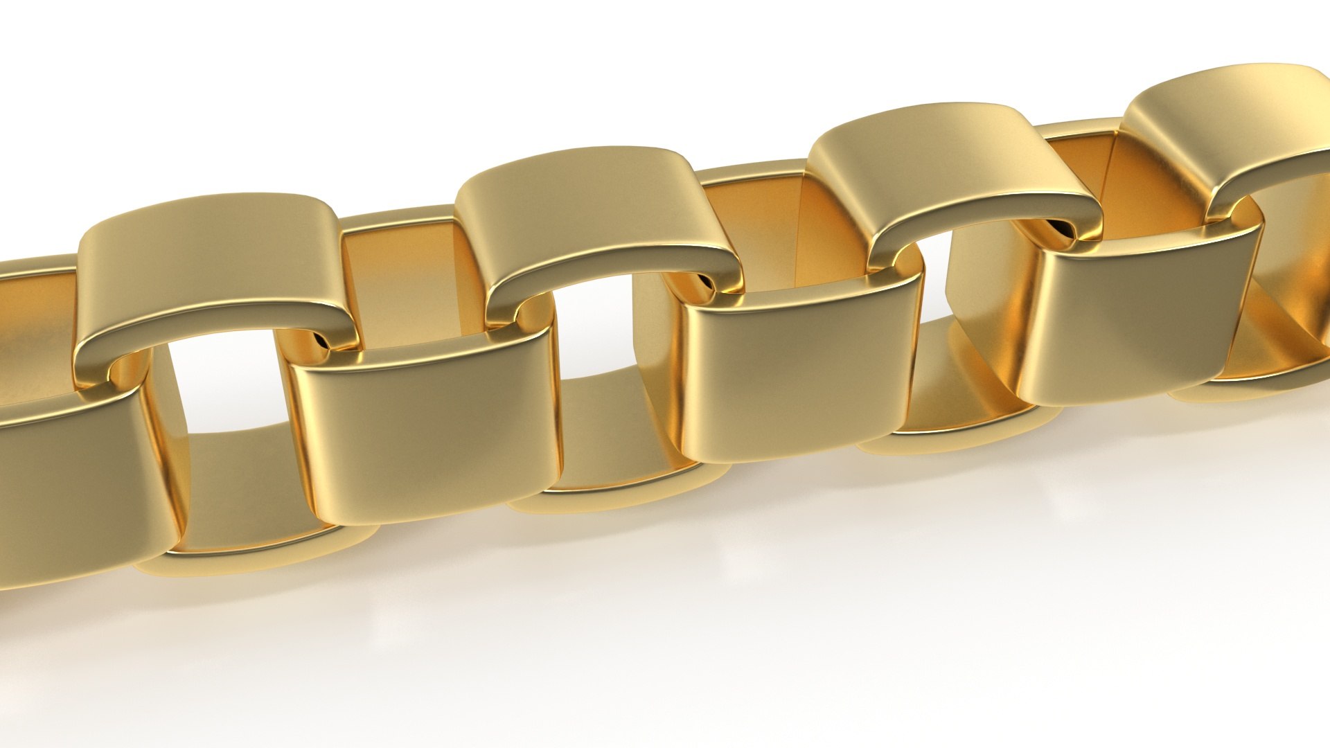 Golden Box Chain 3D Model - TurboSquid 2239782
