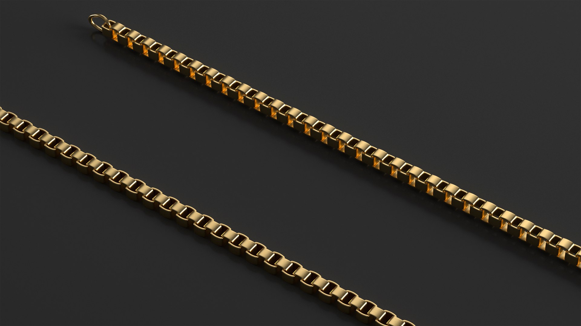 Golden Box Chain 3D Model - TurboSquid 2239782