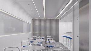 Cafe Interior NM2 3D model