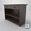 Wooden Cabinet red v1-09