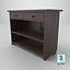 Wooden Cabinet red v1-09