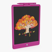 LCD Writing Tablet With Stylus Pink