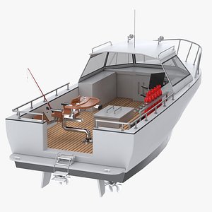 Chair for Fishing with Rods on the Boat