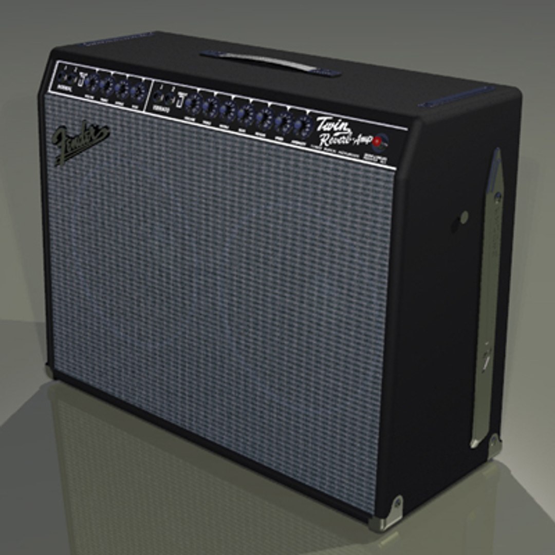 speakers amp 3d model