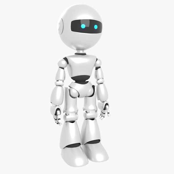 3D White Robot