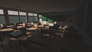 school animes base - 3D model