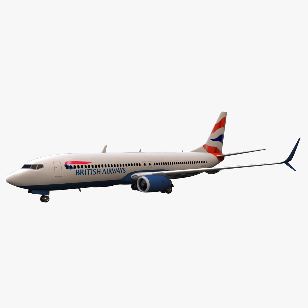 British Airways Boeing 737-800 3d Max