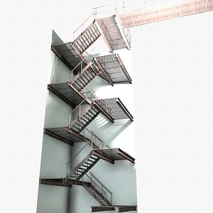 metal stairs 3d model