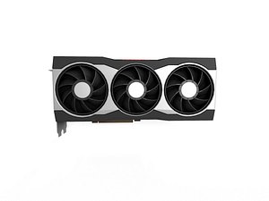 AMD RX 6900XT GPU Low-poly 3D model