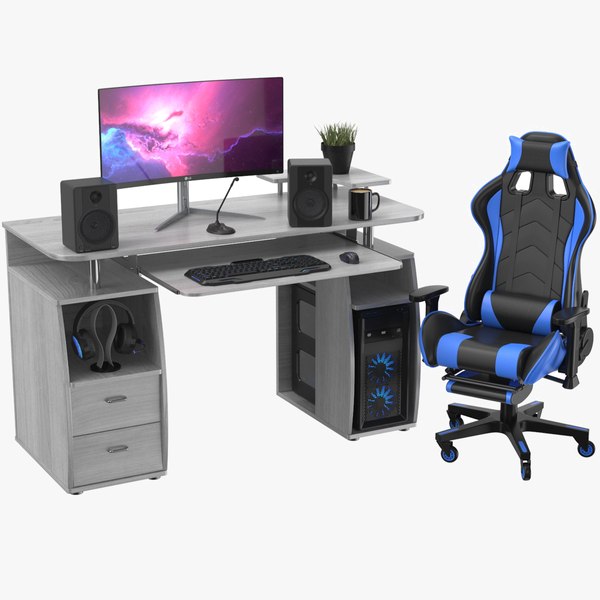 Gaming Computer Desk 3D model