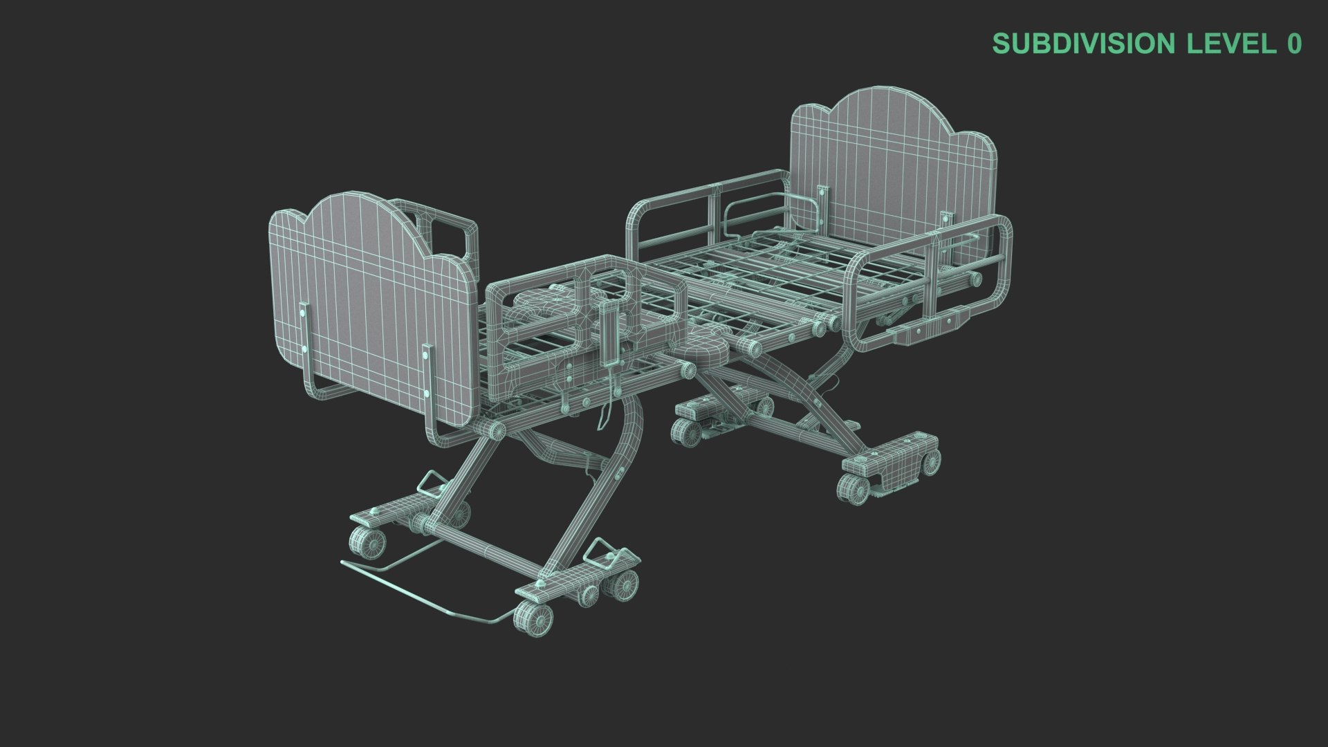 Hospital Bed(1) 3D model https://p.turbosquid.com/ts-thumb/yu/3UFSbX/pE/wireframe_0009/jpg/1741334839/1920x1080/fit_q87/3dc21dc9244bf708566ddcebaca47891082b41fb/wireframe_0009.jpg