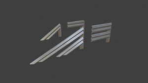 Metal Barriers Pack 3D model