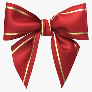 realistic gift bow model