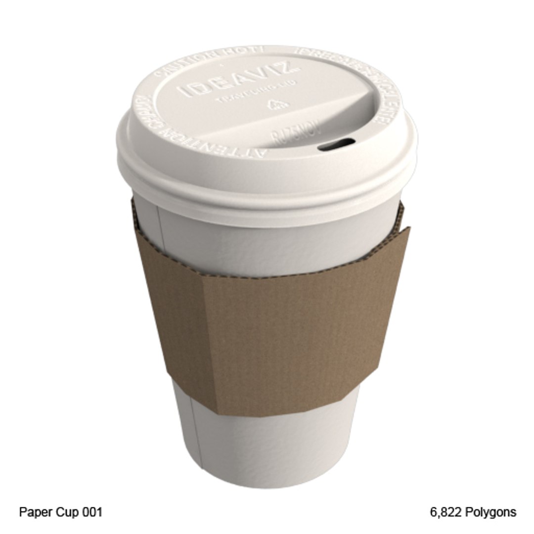 3d Paper Cup Model