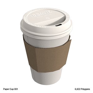 3d paper cup model