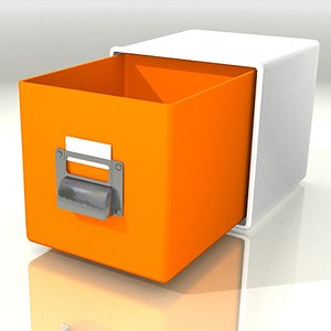 3d model cd filing case stackable