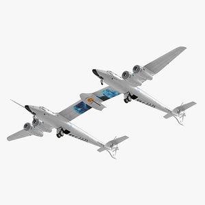 Virgin Galactic LauncherOne Rigged 3D Model