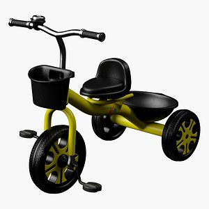 children s tricycle 3D