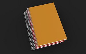 3D Spiral note book 3D model