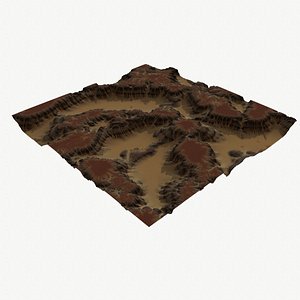 3D land landscape scape model