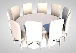 3D banquet table