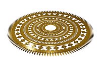 Surdarshan chakra the most powerful and invincible weapon of hindu Gods owned by Lord Vishnu and Lord Shri Krishna HInduism