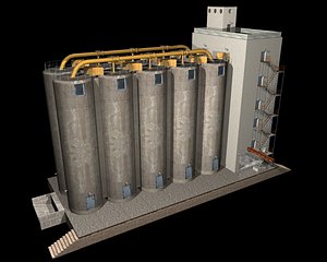 3d model of silo