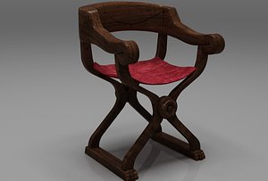 3d medieval throne model