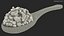 3D Cottage Cheese Wood Spoon model