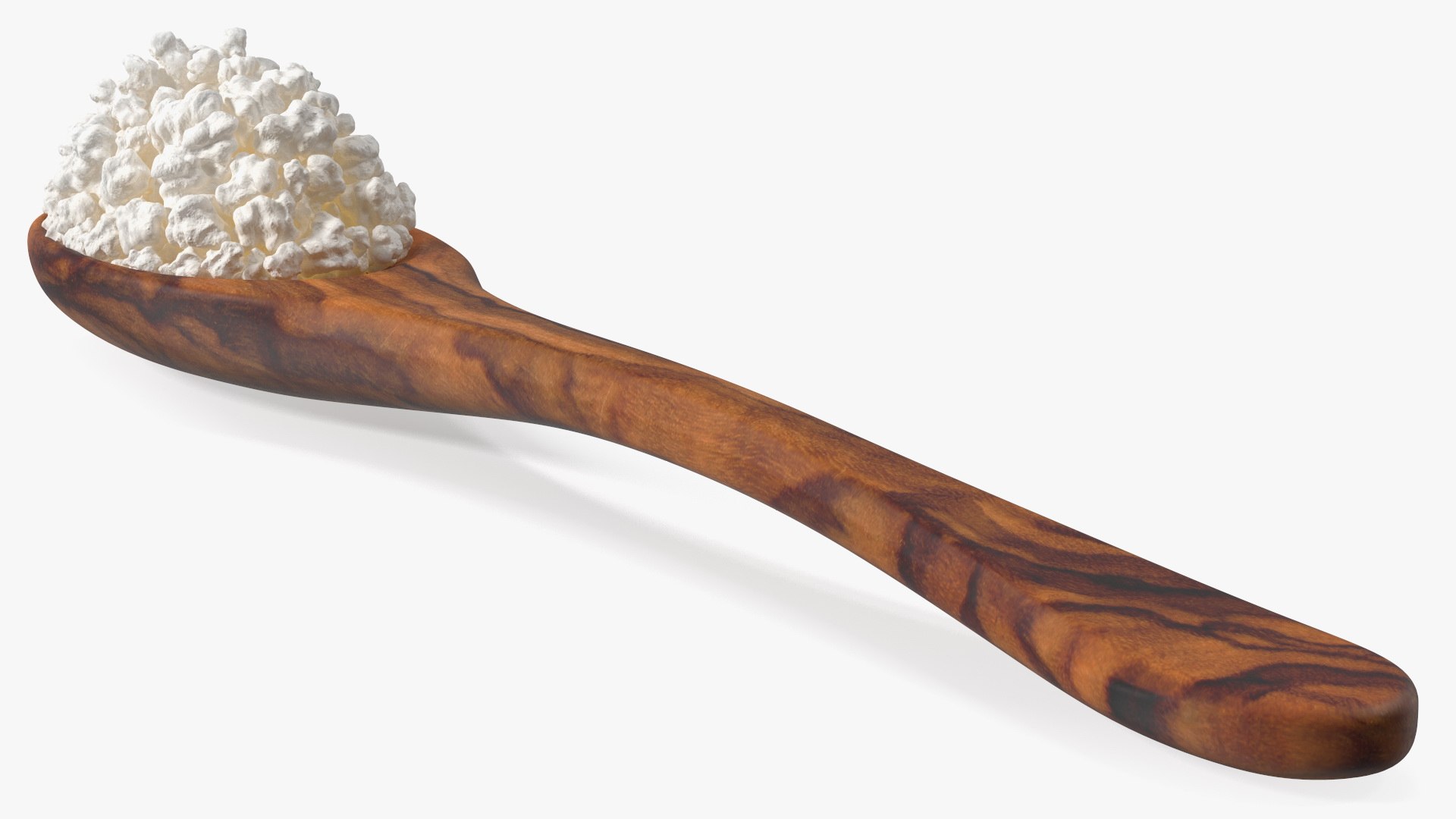 3D Cottage Cheese Wood Spoon Model - TurboSquid 1860936