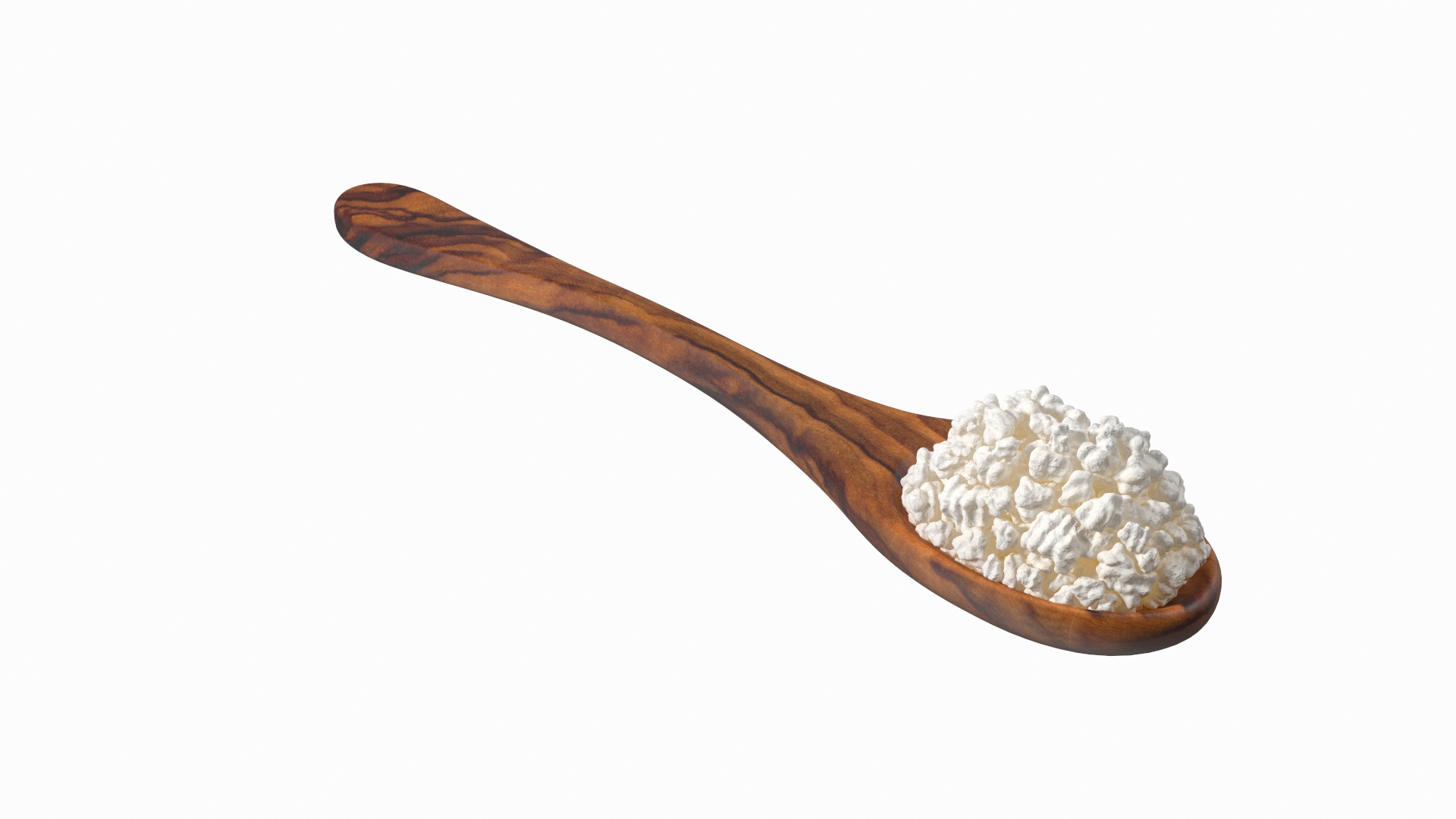 3D Cottage Cheese Wood Spoon Model - TurboSquid 1860936