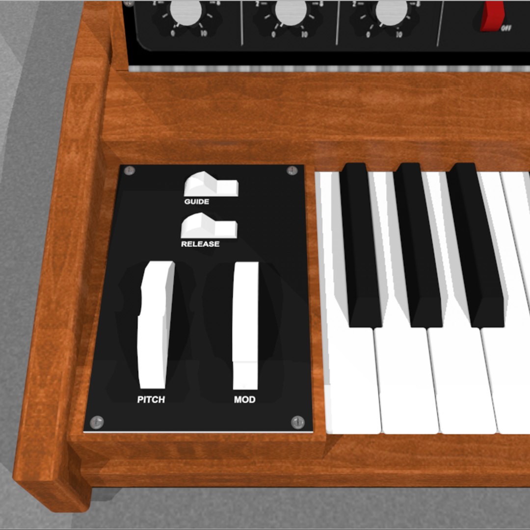 3d model keyboard synth synthesizer