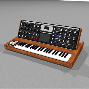 3d model keyboard synth synthesizer